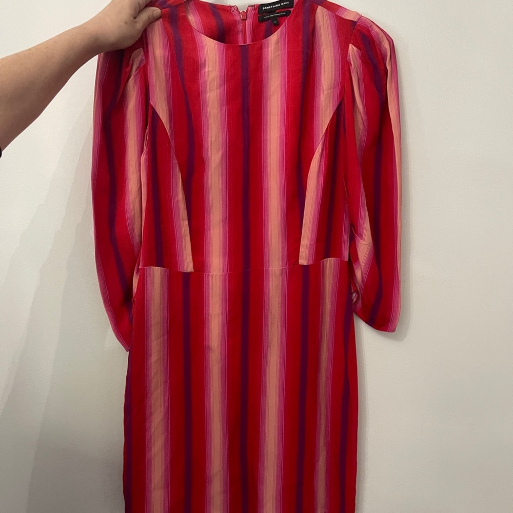 Something Navy striped dress
